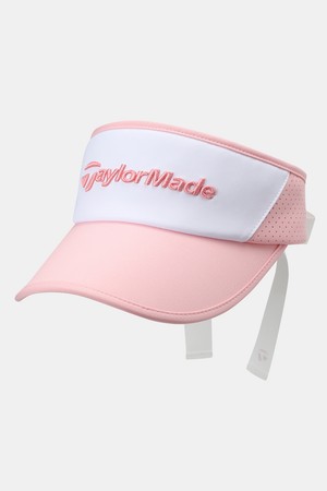[테일러메이드] 25SS 여성 컬러블럭 리본 바이저 TWHVO6624-403_PINK-a