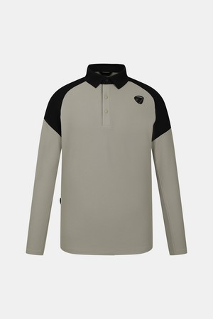 [테일러메이드] [엑셀러]25FW 남성 소프트피케 티셔츠 TMTPO3241-508_BEIGE-a