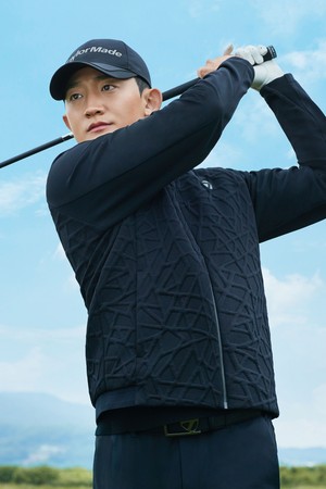 [테일러메이드] 25FW 남성 엠보 져지 하이브리드 점퍼 TMJUO3203-199_BLACK-a