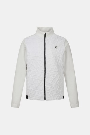 [테일러메이드] 25FW 남성 엠보 져지 하이브리드 점퍼 TMJUO3203-101_WHITE-a