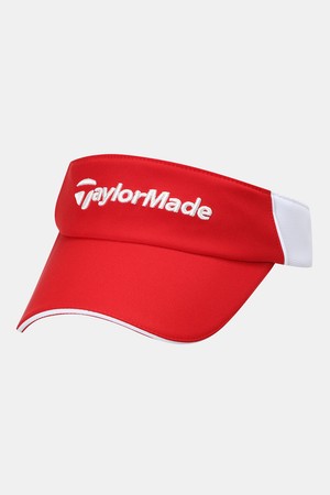 [테일러메이드] 25SS 남성 골지 배색 바이저 TMHVO2628-500_RED-a