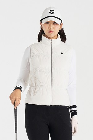 [테일러메이드] 25FW 여성 베이직 초경량 다운 베스트 TWDVO8701-101_WHITE-a