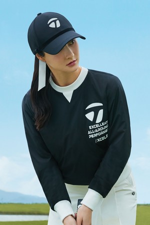 [테일러메이드] [엑셀러]25FW 여성 패딩 라운드 아노락 점퍼 TWJPO7301-199_BLACK-a