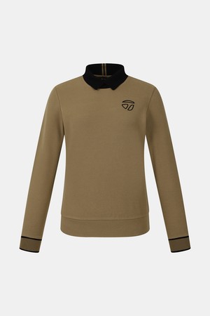[테일러메이드] 25FW 여성 기모 카라 티셔츠 TWTPO8141-513_CAMEL-a