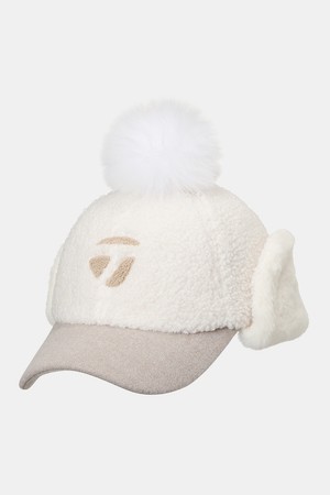 [테일러메이드] 25FW 여성 폼폼 방한볼캡 TWHCO8621-101_WHITE-a