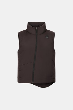 [테일러메이드] [엑셀러]25FW 여성 시그니처 경량 다운 베스트 TWDVO8101-505_BROWN-a