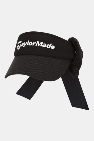 [테일러메이드] 25FW 여성 퍼 귀달이 바이저 TWHVO8622-199_BLACK-a