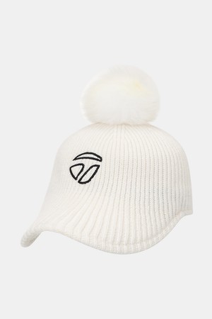 [테일러메이드] 25FW 여성 니트 캡 TWHNO8625-101_WHITE-a