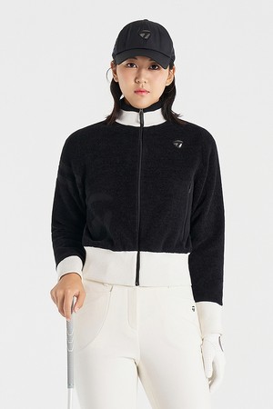 [테일러메이드] [엑셀러]25FW 여성 등판 다운 니트 가디건 TWSCO8123-199_BLACK-a