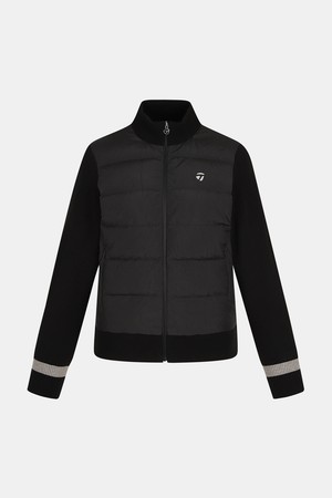 [테일러메이드] 25FW 여성 몸판 다운 하이브리드 니트 가디건 TWSCO8221-199_BLACK-a