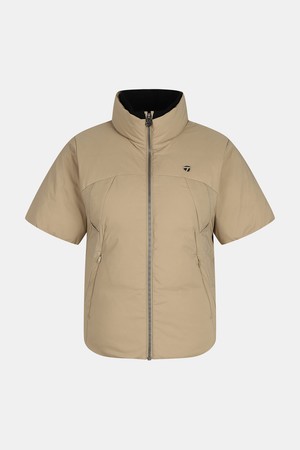 [테일러메이드] 25FW 여성 반팔 경량 다운 점퍼 TWDJO8103-513_CAMEL-a
