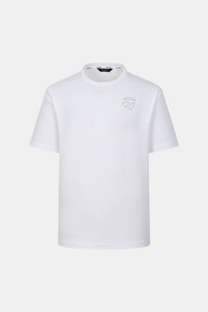 [테일러메이드] 26SS 남성 로고 프린트 라운드 반팔 티셔츠 TMTR62748-100_WHITE-a