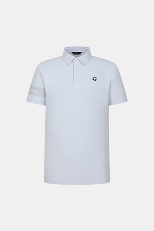 [테일러메이드] 26SS 남성 소매 포인트 카라 반팔 티셔츠 TMTY62741-940_BLUE-a