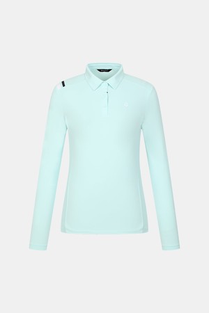 [테일러메이드] 26SS 여성 어깨 포인트 카라 긴팔 티셔츠 TWTY65741-830_GREEN-a