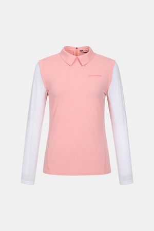 [테일러메이드] 26SS 여성 30D 냉감 소매 카라 티셔츠 TWTY65242-304_ORANGE-a
