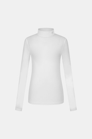 [테일러메이드] 26SS 여성 베이직 메쉬 하이넥 베이스레이어 티셔츠 TWTH66743-100_WHITE-a