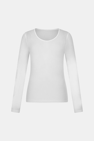 [테일러메이드] 26SS 여성 베이직 메쉬 라운드 베이스레이어 티셔츠 TWTR66744-100_WHITE-a