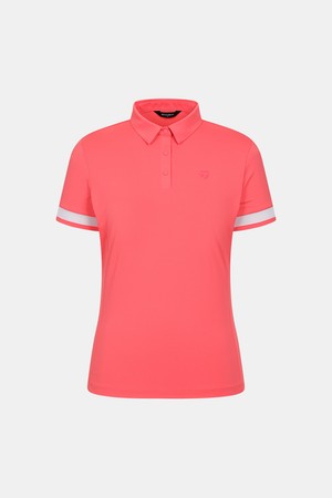 [테일러메이드] 26SS 여성 소매 메쉬 카라 반팔 티셔츠 TWTY66741-304_ORANGE-a