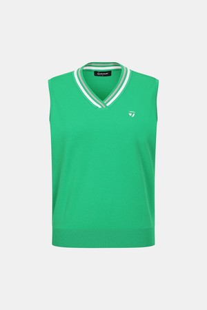 [테일러메이드] 26SS 여성 등판 메쉬 브이넥 니트 베스트 TWSV65223-804_GREEN-a