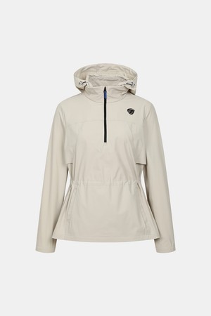[테일러메이드] 26SS 여성 후드 긴기장 아노락 점퍼 TWJU65202-509_BEIGE-a