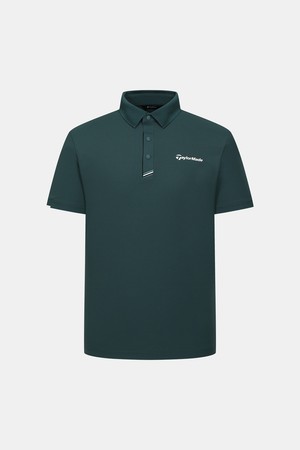 [테일러메이드] 26SS 남성 배색 포인트 카라 반팔 티셔츠 TMTP62742-819_GREEN-a