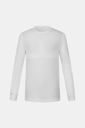 [테일러메이드] 26SS 남성 베이직 메쉬 라운드 베이스레이어 티셔츠 TMTR62744-100_WHITE-a