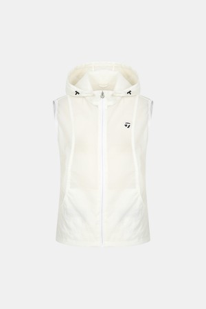 [테일러메이드] 26SS 여성 후드 집업 베스트 TWVE66102-100_WHITE-a