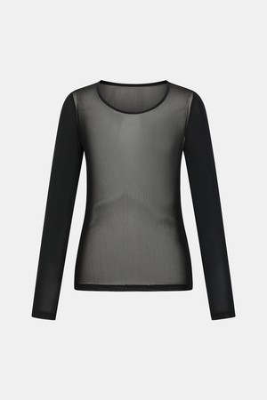 [테일러메이드] 26SS 여성 베이직 메쉬 라운드 베이스레이어 티셔츠 TWTR66744-199_BLACK-a