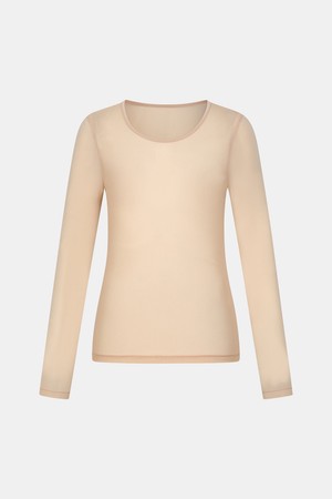 [테일러메이드] 26SS 여성 베이직 메쉬 라운드 베이스레이어 티셔츠 TWTR66744-509_BEIGE-a