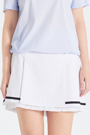 [테일러메이드] 26SS 여성 이중플리츠 큐롯 TWCU66192-100_WHITE-a