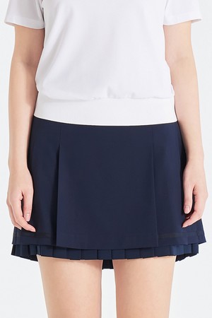 [테일러메이드] 26SS 여성 이중플리츠 큐롯 TWCU66192-915_NAVY-a