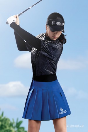 [테일러메이드] 26SS  여성 이중 플리츠 큐롯 TWCU65291-907_BLUE-a