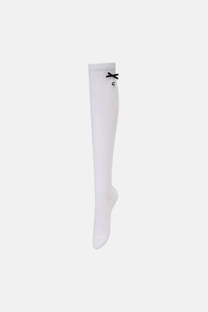 [테일러메이드] 26SS 여성 메쉬 스트라이프 리본 오버 니삭스(51CM) TWAS65609-100_WHITE-a