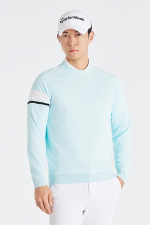 [테일러메이드] 26SS 남성 소매 배색 니트 TMSR61223-830_GREEN-a