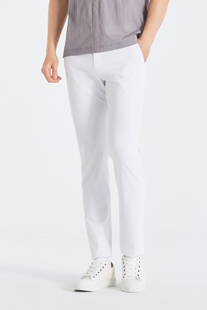 [테일러메이드] 26SS 남성 로고 포인트 슬림핏 팬츠 TMPT62184-100_WHITE-a