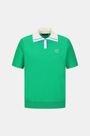 [테일러메이드] 26SS 여성 니트 카라 블루종 반팔 티셔츠 TWTP66148-804_BEIGE-a