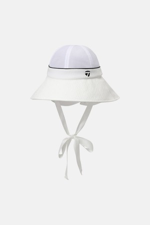 [테일러메이드] 26SS 여성 메쉬 변형 와이드챙 버킷햇 TWHH66627-100_WHITE-a