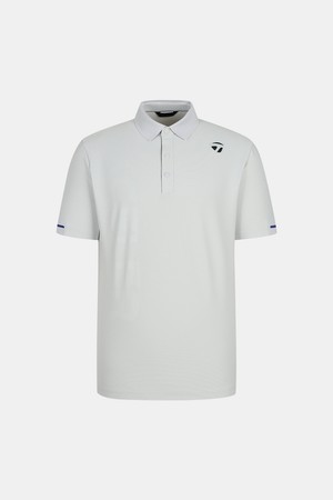 [테일러메이드] 26SS 남성 메탈 로고 카라 반팔 티셔츠 TMTP62142-196_GREY-a