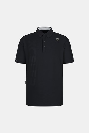 [테일러메이드] 26SS 남성 메탈 로고 카라 반팔 티셔츠 TMTP62142-199_BLACK-a