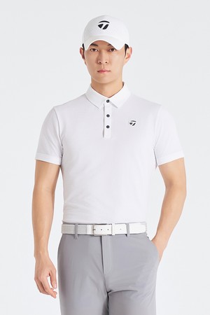 [테일러메이드] 26SS 남성 씨어써커 카라 반팔 티셔츠 TMTY62146-100_WHITE-a