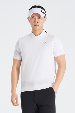 [테일러메이드] 26SS 남성 메쉬 조직 니트 베스트 TMSV62124-100_WHITE-a