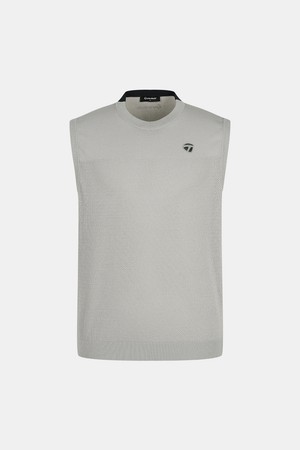 [테일러메이드] 26SS 남성 메쉬 조직 니트 베스트 TMSV62124-509_BEIGE-a