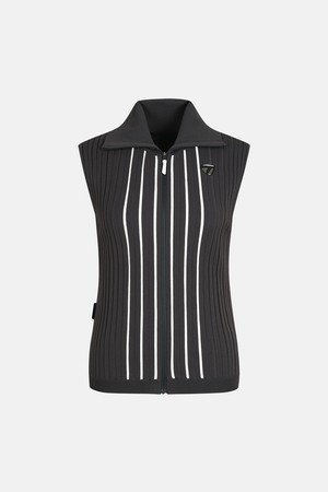 [테일러메이드] 26SS 여성 골지 집업 니트 베스트 TWSV66121-195_GREY-a