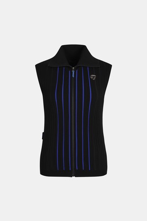 [테일러메이드] 26SS 여성 골지 집업 니트 베스트 TWSV66121-199_BLACK-a
