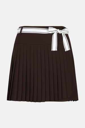 [테일러메이드] 26SS 여성 리본 잔플리츠 큐롯 TWCU66491-420_WINE-a