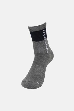 [테일러메이드] 26FW 남성 컬러 배색 중목 양말(14CM) TA6-36HG02-193_GREY-a