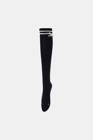 [테일러메이드] 26FW 여성 라인 배색 리본 니삭스(38CM) TA6-76HG04-915_NAVY-a