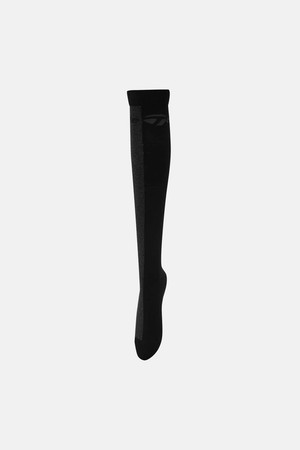 [테일러메이드] 26FW 여성 언발란스 로고 자카드 배색 니삭스(38CM) TA6-76HG05-199_BLACK-a