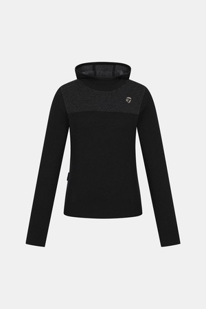 [테일러메이드] 26FW 여성 울 미니후드 레이어드 니트 TS6-72HG22-199_BLACK-a