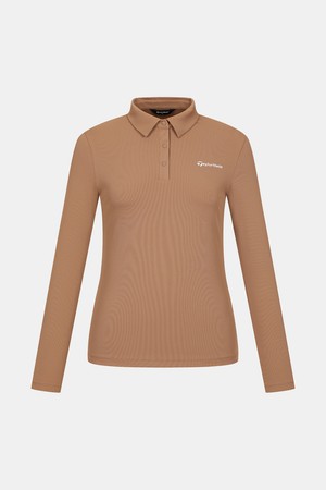 [테일러메이드] 26FW 여성 베이직 카라 티셔츠 TT6-77HG42-510_BEIGE-a